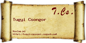 Tugyi Csongor névjegykártya